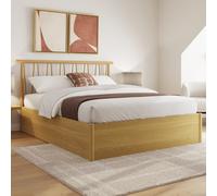 folsom wooden ottoman storage king size bed in oak