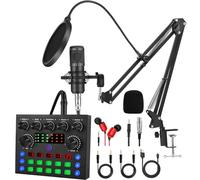 FOLTUSYMY Podcast Equipment Bundle for Live Streaming, Singing, YouTube, Gaming