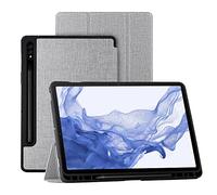 Foluu Galaxy Tab S8 2022/S7 2020 11 Inch Tablet Case with S Pen Holder, Slim Lightweight Trifold Stand Smart PU Case Auto Sleep/Wake Magnetic for Samsung Galaxy Tab S8 2022/S7 2020 11 Inch (Gray)