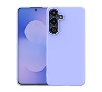 Foluu Silicone Case for Samsung Galaxy S25 FE, Liquid Gel Rubber Bumper Case with Soft Microfiber Lining Cushion Slim Hard Shell Shockproof Protective Cover for Galaxy S25 FE 2025 (Purple)