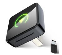 Foluu Wireless Carplay Adapter for iPhone, Wired CarPlay to Wireless, Android Auto 2in1 Mini USB Design with Fast Stable Connection Car Play for Apple iOS 10+, Android 11+ Version (Black)