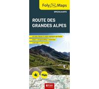 FolyMaps Route des Grandes Alpes Spezialkarte: 1:250 000 | foliert | wetterfest | reißfest