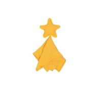 FOMAISELF Cotton Star Loveys for Babies, Newborn Baby Lovey Security Blanket, Lovies for Babies New Born Baby, Yellow