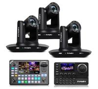 FoMaKo 4K 20X PTZ Camera HDMI, AI Auto-Tracking,for Church Worship Education Conference Events,NDI 6 & NDI HX3 Certified(K20UHX3+KC602+KC606)