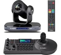 FoMaKo 4K 60FPS NDI Camera 20X Optical Zoom + NDI IP PTZ Controller, PTZ Camera Bundle Kit(K820N+KC608 pro)