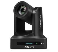 FoMaKo 4K 60FPS NDI HDMI PTZ Camera, 20x Optical Zoom, AI Auto-Tracking Gen 3, HDMI 3G-SDI LAN USB PoE NDI PTZ Camera 4K for Church Live Services, K800N Black