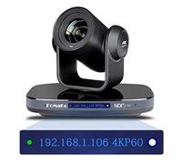 FOMAKO 4K 60FPS PTZ Camera NDI HX3 AI Tracking 1/1.8 UHD CMOS 8.42MP 20x Optical Zoom, Simultaneous Video Output 3G-SDI/HDMI/USB 3.0/LAN(PoE), for Religious Service, Education, Live Streaming, K820N
