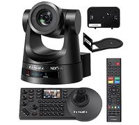 FoMaKo NDI Camera Bundle, 20x Optical Zoom, True to Life Colors, PoE, HDMI PTZ Camera for Church Services Worship Education vMix OBS Wirecast (KN20A+KC608 Pro)