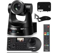FoMaKo NDI PTZ Camera, AI Auto-Tracking Gen 3, 30X Optical Zoom, for Church Worship, NDI PTZ Controller, BN301(Bundle KN30A+KC608 Pro)