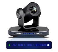 FoMaKo NDI PTZ Camera HDMI 1080P60 AI Auto-Tracking 30X Optical Zoom, USB3.0 Type-C 3G-SDI HDMI PTZ Camera for Church Worship Education Conference Events, KN30 NDI HX3