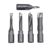 FomaSP Domino Cutter,Solid Carbide Bits Set Include 4mm/5mm/6mm/8mm/10mm for Domino Machines,5PCS