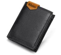 FOMAX Men's Leather Wallet with RFID Protection, Double Stitched