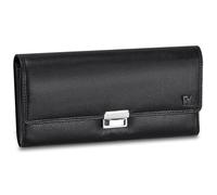 FOMAX Professional Waiter's Wallet - Nappa Leather Server Wallet with RFID Blocking | Large Check Presenter Holder for Restaurant, Taxi, Hospitality (Classic Black)