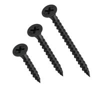 FOMGIIN Drywall Screws M3.5 x 16 mm, 200 Pack, Black, Coarse Thread, Bugle Head, Phillips Drive