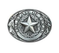 fomissky-sisa Longhorn Texas Belt Buckle Men, Novelty Country Western Cowboy Belt Buckles Big, Silver- the State of Texas, Average