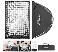 FOMITO 23.6" x 35.4" Quick Release Strip Softbox 60x90cm Rectangular Bowens Mount Soft Box with Beam Grid for Photography Studio Lighting