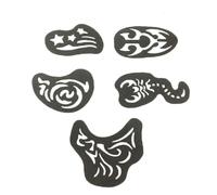 FOMIYES 1 Box Creative Hair Pattern Kit Hair Set with Safe glue Tools Stencils Suitable for Birthdays Festivals and Work Events