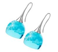 FOMIYES 1 Pair Blue Sky White Cloud Earrings Clear Resin Fashion Jewelry Elegant Ear Hooks for Women Unique Original Design for Daily Wear for Any Occasion