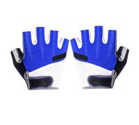 FOMIYES 1 Pair Breathable Unisex Half Finger Cycling Gloves Skid Resistant Sports Mitts for Outdoor Activities Xl Blue for Riding Jogging Fishing and More
