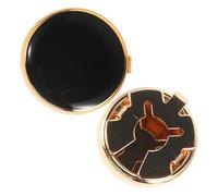 FOMIYES 1 Pair Copper Button Cover Cufflinks for Men’S Formal Shirts Dress Shirt Button Shields Classic Gold Tone Suitable for Weddings and Business Events