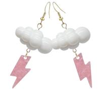 FOMIYES 1 Pair Earrings Drop Cloud Cute Earrings Dangle Colourful Funky Cartoon Funky Weather Themed Novelty Acrylic