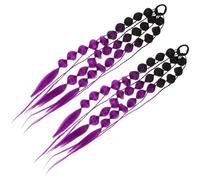 FOMIYES 1 Pair Hair Tie Bubble Ponytail Extension Wig For Kids Colored Braided Ponytail Extension Wig For Child Hair Enhancement