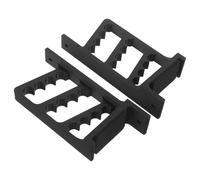 FOMIYES 1 Pair Wall Mounted Arrow Bracket Rack Black Ergonomic Arrow Storage Holder for Home with Screws, Multi-Functional and Recurve Gear Organizer