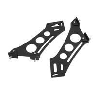 FOMIYES 10” Aluminum Alloy Car Rear Wing Mount Bracket, Universal Trunk Spoiler Support for Racing Tail Installation, Car Rear Spoiler Mounts for Enhanced Aerodynamics