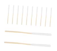 FOMIYES 10 Packs Cotton Swabs with Wooden Handles Cotton Tipped Applicator Cleaning for Oil Makeup Applicators Eye Ear Eyeshadow Brush and Remover Tool 8 Cm