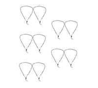 FOMIYES 10 Pcs Acrylic Faux Tooth Necklace Retro Imitation Fang Pendant for Women Men Stylish Everyday Wear Unique Shell Color Jewelry Accessory