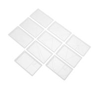 FOMIYES 10 Pcs Artist Viewfinder Golden Ratio Caliper Acrylic Lightweight Design High-Precision Scales White Adjustable Drawing Tool for Artists and Photographers Indoor Photographic