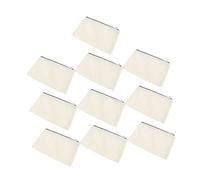 FOMIYES 10 Pcs DIY Heat Transfer Canvas Makeup Bags Portable Cosmetic Pouch for Travel Blank Sublimation Pencil Case Organizer with Spacious Capacity and Texture