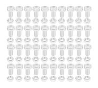 FOMIYES 100 Sets Square Head Bolts and Nuts Aluminium Greenhouse Repair Kit, Clamping Bolts Nuts Accessories for Garden Glasshouse Building and Maintenance