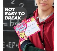 FOMIYES 100 Sheets Award Certificates Purple A6 Cartoon Certificate of Achievement Thick Paper for School Supplies Kindergarten and Primary Student Rewards