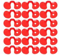 FOMIYES 1000pcs Plastic Poultry Spectacles for Chickens and Hens with Universal Size Compatibility and Vision Design, Red Anti-pecking Eye Glasses Suitable for Poultry Farming