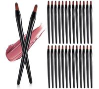 FOMIYES 100pcs Disposable Lip Brush: Gloss Multi-function Plastic Bar Portable Lipstick Applicators Makeup Brush
