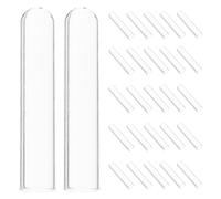 FOMIYES 100pcs Durham Tubes, Borosilicate Glass Fermentation Vials 10x50mm