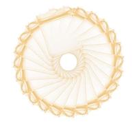 FOMIYES 100Pcs Gold Drawstring Organza Bags Lightweight Mesh Pouches for Jewelry Candy Wedding Favor Party Treat Packaging