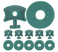 FOMIYES 100pcs Greenhouse Fixing Clips Washers, Aluminum Plastic Plant Hanger Clamps for Garden Netting and Flower Support, Sturdy Greenhouse Clip Set for Plant Hanging and Insulation