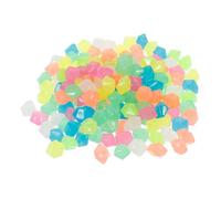 FOMIYES 100pcs Luminous Small Diamond-shaped Glow Gravel Aquarium Decorative Stones Colorful Fish Tank Landscape Pebbles for Aquatic Tank Décor