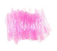 FOMIYES 100pcs Mini Eyelash Separator Comb and Small Brow Brush 9cm Pink Reusable Mascara Applicators Travel Eyebrow Eyelash Makeup Tool for Women