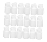 FOMIYES 100pcs Mini Pill Bottles with Screw Top Airtight Portable Containers for Travel Secure Small Plastic Jars for Vitamins Supplements and Medication Storage