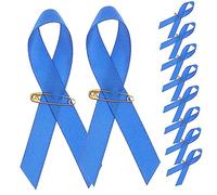 FOMIYES 100pcs Ribbon Pins Charity Brooches for Awareness Gratitude and Peace Father Day Mother Day and Thanksgiving