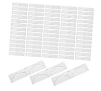 FOMIYES 100pcs Tattoo Eyebrow Ruler Eyebrow Stencil Decal Brow Stencil Stickers Brow Measuring Tool PVC Transparent