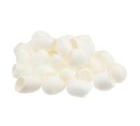 FOMIYES 100pcs Unprocessed Silk Silkworm Exfoliating Gentle Tag Facial Ball Organic Blackhead Face Scrubber Cleansing Skin Silkworms Body Exfoliator Glove Dry Brushing Body Brush White