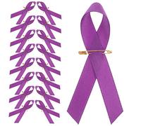 FOMIYES 100pcs Violence Ribbon Brooches Durable Pins for Charity Events Cute Awareness Pins Reusable Decorative Ribbons for Conferences Performances