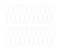 FOMIYES 100pcs White 24-gauge Floral Wire Stems for Crafts, 40cm Paper-wrapped Wire for DIY Bouquet, Artificial Flower Arrangement and Floral Decorating Supplies