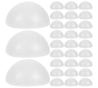 FOMIYES 100pcs White Foam Balls Hemispherical Polystyrene Craft Foam Balls Lightweight and Reusable for Wedding Decorations and Christmas Decor Art Projects