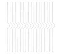 FOMIYES 100pcs White Metal Calendar Hooks, 35cm Double Coil Wire Binder Clips for Hanging Wall Calendars and Posters, Heavy Duty Organizer Hooks for Home and Office Storage