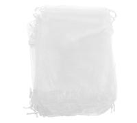 FOMIYES 100pcs White Organza Bags Sheer Mesh Drawstring Pouches for Jewelry Candy Wedding Party Favor Bags Elegant Small Storage Sachets